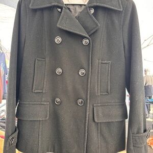 Giacca Elegant Black Peacoat